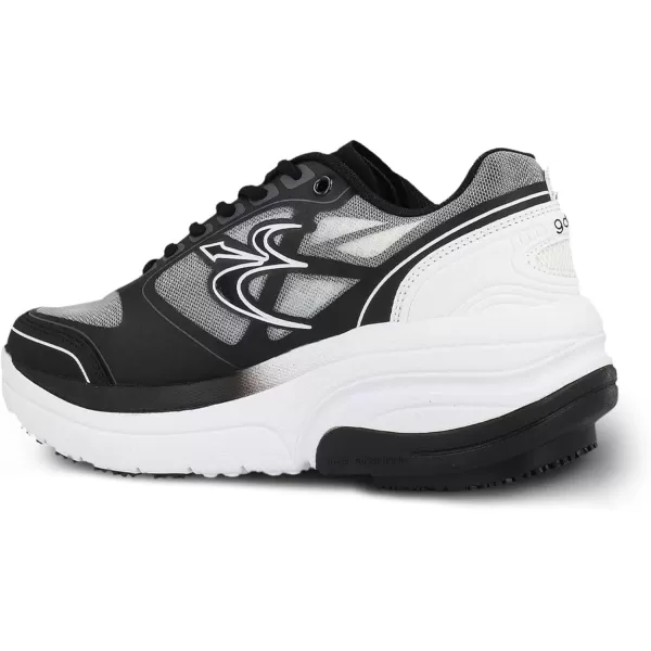 Gravity Defyer Proven Pain Relief Womens GDefy Ion Athletic Shoes for Knee PainWhite  Black