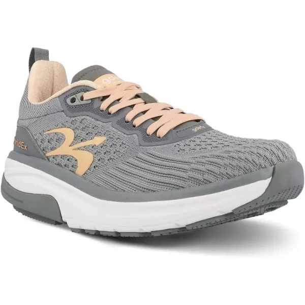 imageGravity Defyer Womens GDEFY HybridEx Running Shoes  Hybrid VersoShock Performance Long Distance Running ShoesGray peach