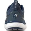 imageGDEFY XLR8 Mens Supportive Running Shoe  VersoShock Technology for Pain Associated with Prolonged Standing or Walking  Arch Support  Diabetic Shoes  Wide Shoes  Free Custom OrthoticBlue  White