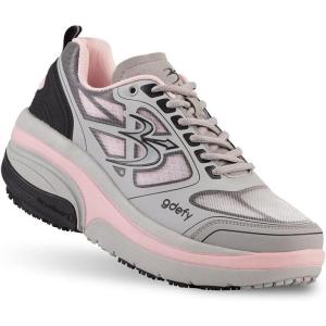 imageGDEFY ION Womens Orthopedic Walking Shoe  VersoShock Technology for Pain Associated with Prolonged Standing or Walking  Arch Support  Diabetic Shoes  Wide Shoes  Free Custom OrthoticGray  Pink