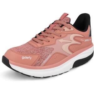 imageGDEFY Energiya Womens Cross Trainer Shoe  Heel Support  VersoShock Technology for Pain Associated with Prolonged Standing or Walking  Arch Support  Diabetic Shoes  Wide Shoes  Free OrthoticMauve