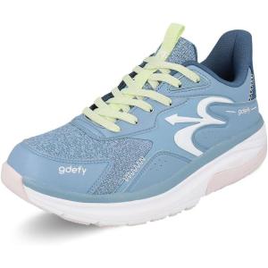 imageGDEFY Energiya Womens Cross Trainer Shoe  Heel Support  VersoShock Technology for Pain Associated with Prolonged Standing or Walking  Arch Support  Diabetic Shoes  Wide Shoes  Free OrthoticBlue white