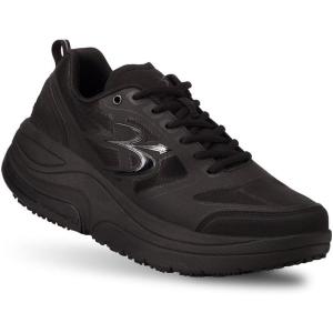 imageGDEFY ION Mens Orthopedic Walking Shoe  VersoShock Technology for Pain Associated with Prolonged Standing or Walking  Arch Support  Diabetic Shoes  Wide Shoes  Free Custom OrthoticBlack
