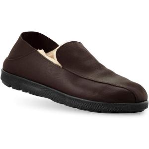 imageGravity Defyer Mens GDefy Salazar Slipper  VersoCloud Italian Leather Wool Lined House Slippers with Arch Support