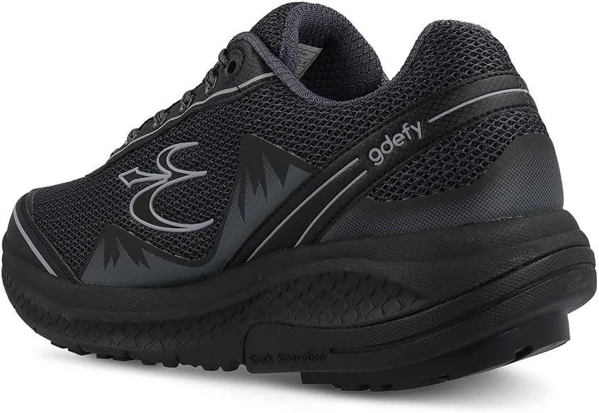 imageGravity Defyer Mens Pain Relief  Arch Support  Plantar Fasciitis  Foot ampamp Knee Pain  Wide Shoes  Orthopedic  Heel Pain  Free Orthotic Included Mighty WalkBlack