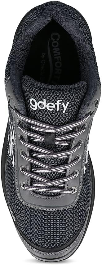 imageGravity Defyer Mens Pain Relief  Arch Support  Plantar Fasciitis  Foot ampamp Knee Pain  Wide Shoes  Orthopedic  Heel Pain  Free Orthotic Included Mighty WalkBlack  Gray