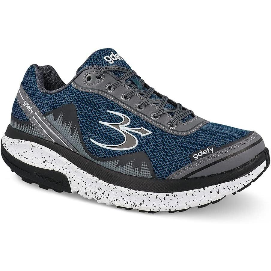 imageGravity Defyer Mens Pain Relief  Arch Support  Plantar Fasciitis  Foot ampamp Knee Pain  Wide Shoes  Orthopedic  Heel Pain  Free Orthotic Included Mighty WalkBlue  Gray