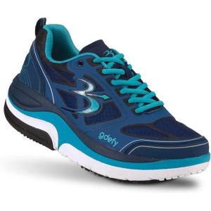 imageGDEFY ION Mens Orthopedic Walking Shoe  VersoShock Technology for Pain Associated with Prolonged Standing or Walking  Arch Support  Diabetic Shoes  Wide Shoes  Free Custom OrthoticBlue