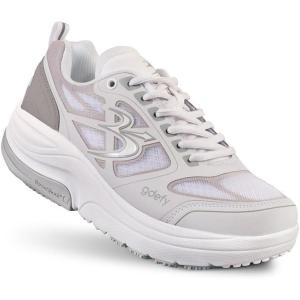 imageGDEFY ION Mens Orthopedic Walking Shoe  VersoShock Technology for Pain Associated with Prolonged Standing or Walking  Arch Support  Diabetic Shoes  Wide Shoes  Free Custom OrthoticWhite 