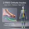 image:imagegdefy Orthopedic Shoes for Women with Arch Support and 3 Orthotic InsolesBlack  Blue