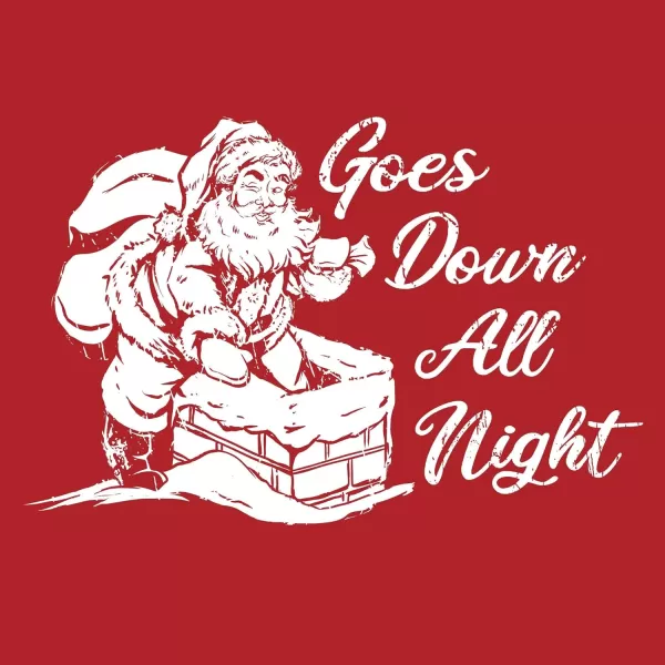 Grunt Style Goes Down All Night Mens TShirtRed