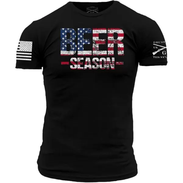 Beer Season Mens TShirtBlack