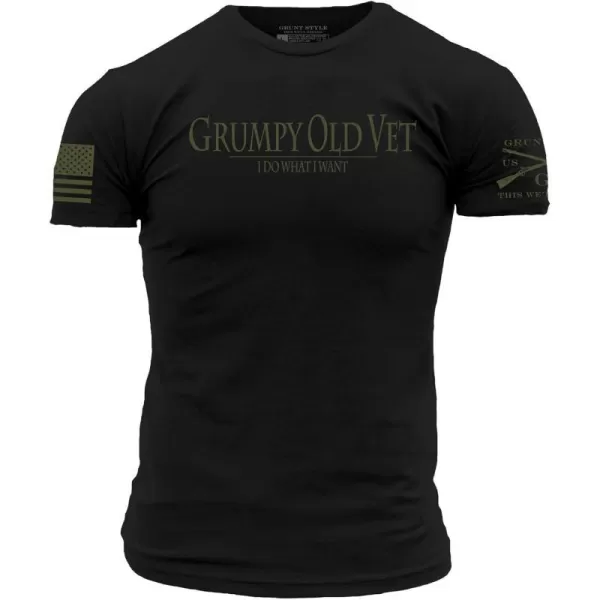 Grumpy Old Vet Mens TShirtBlack