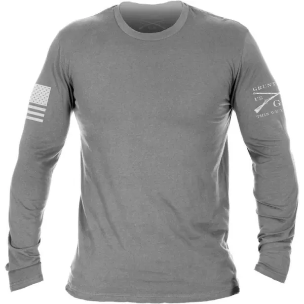 Grunt Style Basic Long Sleeve TShirtHeather Grey