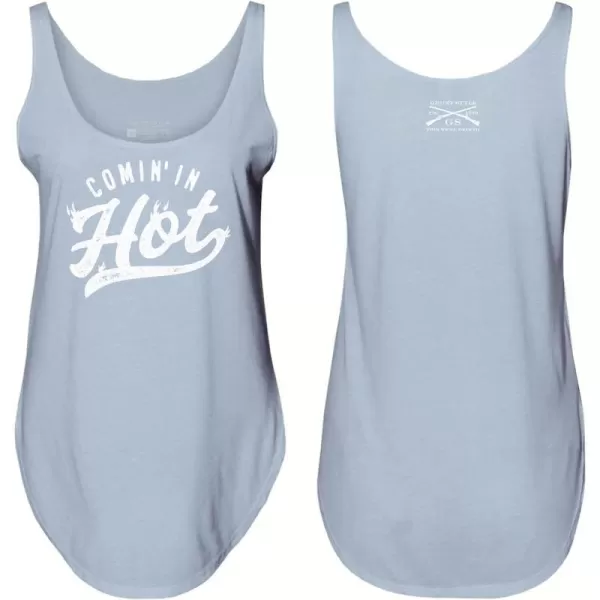 Grunt Style Comin in Hot Womens Tank TopStonewash Denim