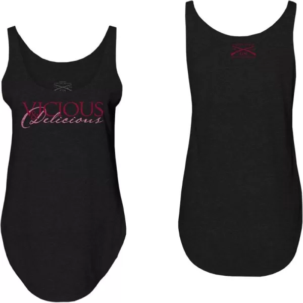 Grunt Style Vicious  Delicious Womens Flowy Tank TopBlack