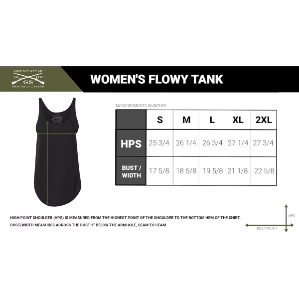 Grunt Style Freagle Womens Flowy Tank TopCharcoal