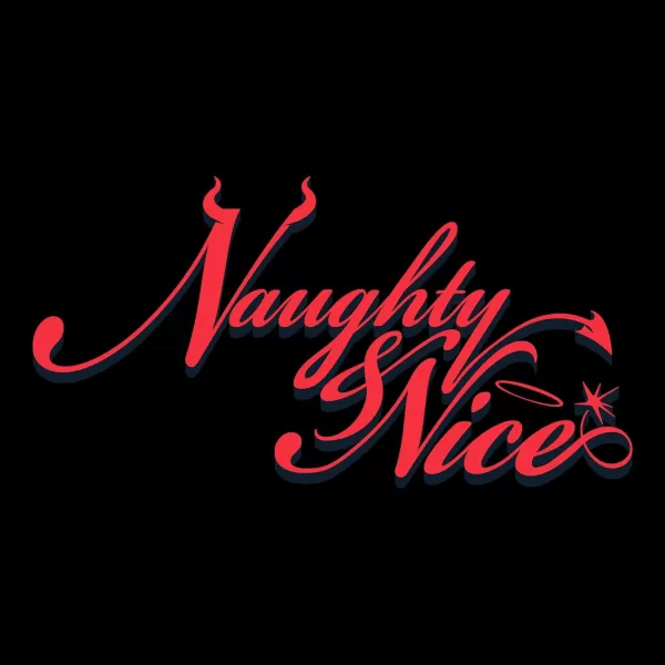 Grunt Style Naughty and Nice Womens VNeck TShirtBlack