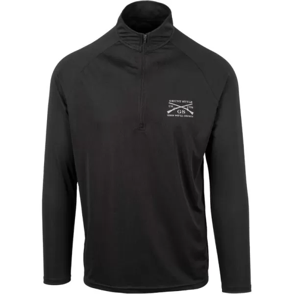 Grunt Style 14 Zip Pullover Mens Long Sleeve SweaterBlack