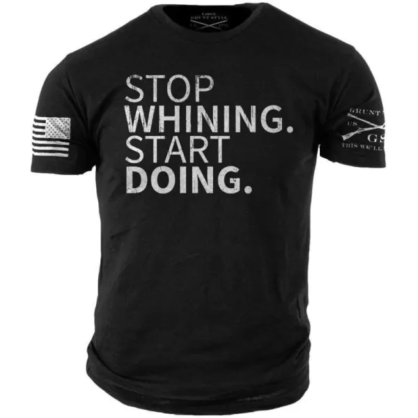 Grunt Style Stop Whining Mens TShirtBlack