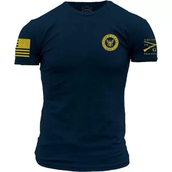 Grunt Style USN Navy Colors 20 Mens TShirtNavy