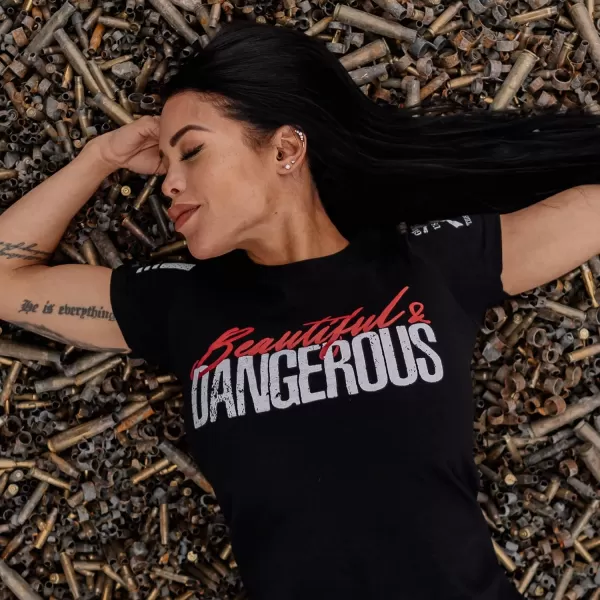 Grunt Style Beautiful  Dangerous Womens TShirtBlack