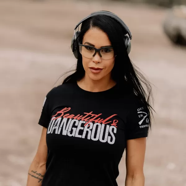 Grunt Style Beautiful  Dangerous Womens TShirtBlack