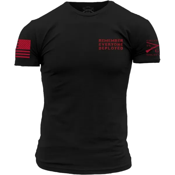 Grunt Style RED All Forces Mens TShirtBlack