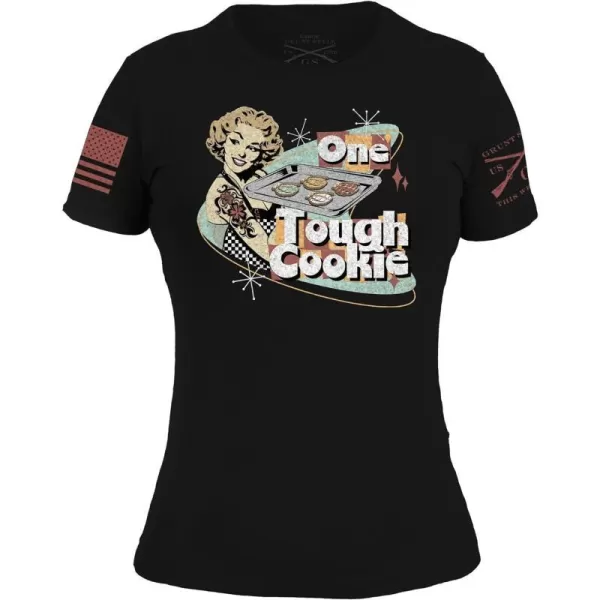 Grunt Style One Tough Cookie Womens TShirtBlack