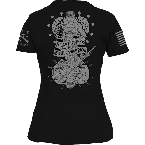 Grunt Style Heart and Soul of A Warrior Womens TShirtBlack