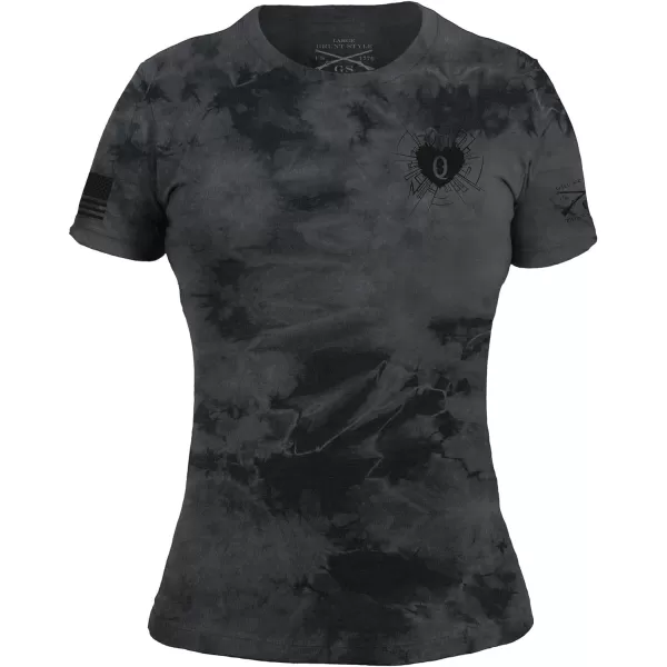 Grunt Style Heart and Soul of A Warrior Womens TShirtBlack Wash