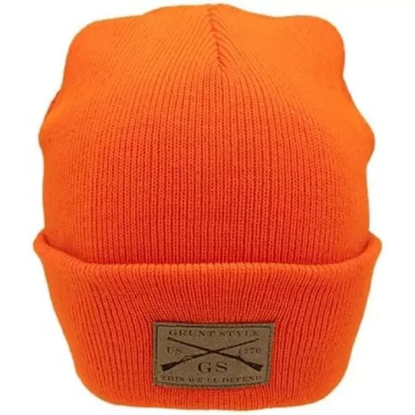 Grunt Style Bright Orange Cuffed Beanie One Size OrangeGrunt Style Bright Orange Cuffed Beanie One Size Orange