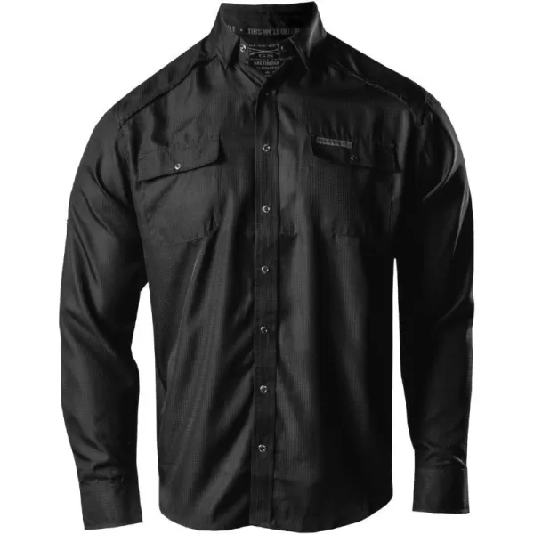 Grunt Style Fishing Shirt Long Sleeve Button DownBlack