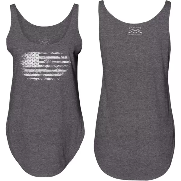 imageGrunt Style Vintage American Womens Flowy Tank TopCharcoal