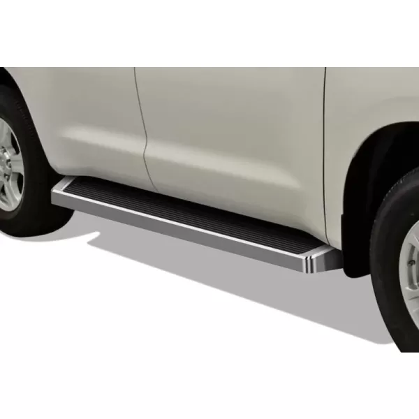 Running Board Style Aluminum Silver