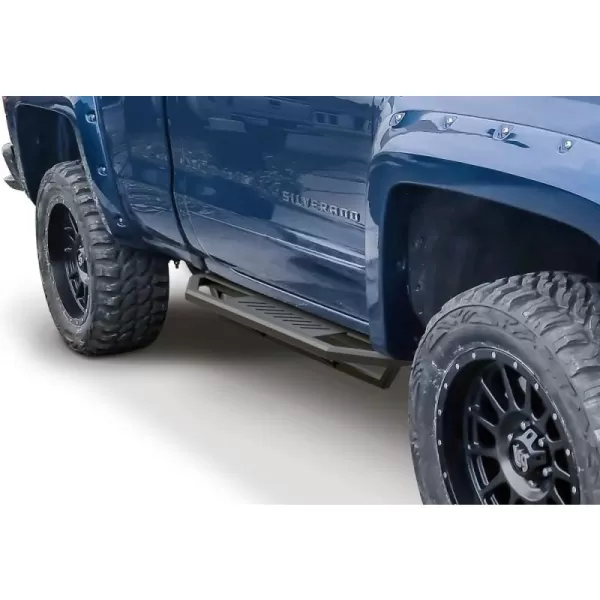 IArmor Stainless Steel Drop Steps For 99-07 Chevy Silverado / GMC Sierra Extended Cab – Matte Black Finish (IA-97270042)