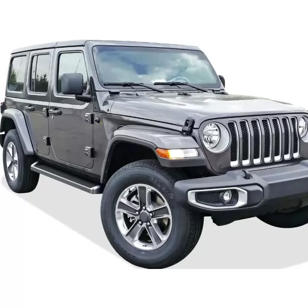 APS Running Boards  Compatible with Jeep Wrangler JL 2018-2024 4-Door   