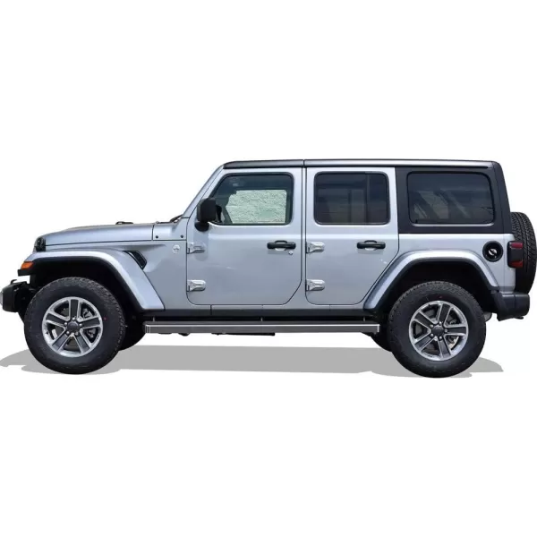 APS Running Boards  Compatible with Jeep Wrangler JL 2018-2024 4-Door   