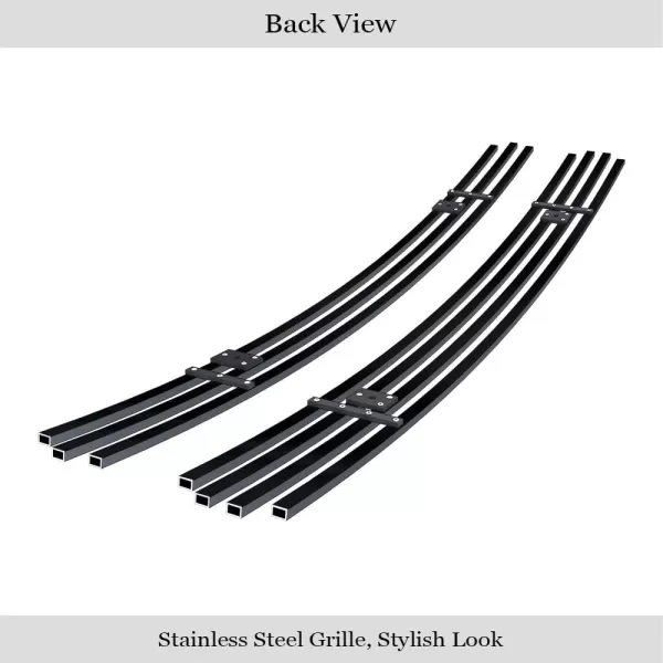 APS Compatible with Chevy Blazer 1998-2005 &amp; S-10 Criss Cross 98-04 Main Upper Stainless Steel Polished Chrome 8X6 Horizontal Billet Grille Insert C65705S
