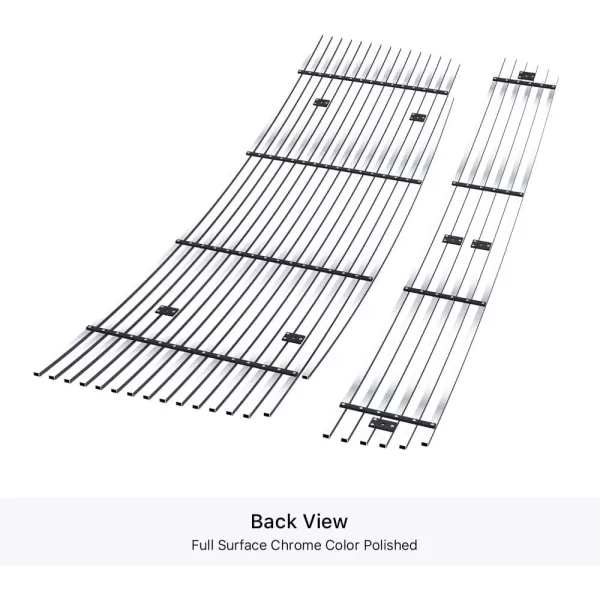 APS Compatible with GMC Sierra 1500 2007-2013 Stainless Steel Black 8x6 Horizontal Billet Grille Insert Combo G67860J