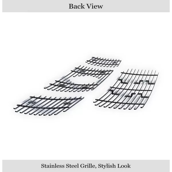 APS Compatible with Nissan Titan 2004-2006 &amp; 07 Titan Classic Model &amp; 04-07 Armada with Logo Show Stainless Steel Chrome Billet Grille Grill Insert Combo N67992A