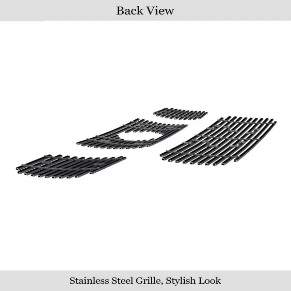 APS Compatible with Nissan Titan 2004-2006 &amp; 07 Titan Classic Model &amp; 04-07 Armada with Logo Show Stainless Steel Chrome Billet Grille Grill Insert Combo N67992A