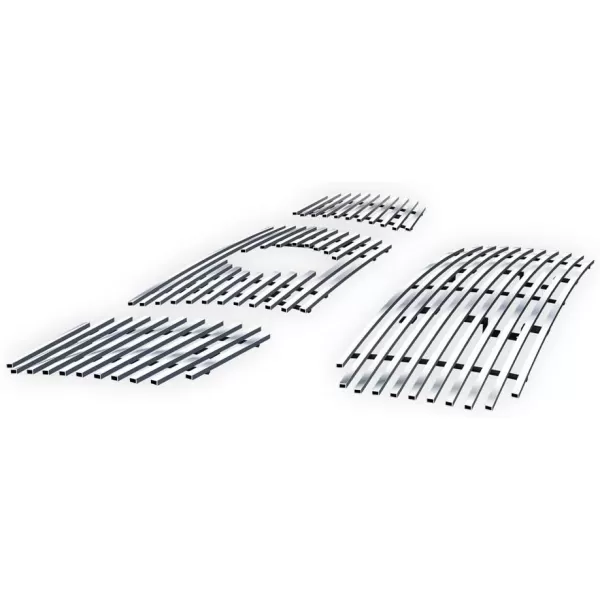 APS Compatible with Nissan Titan 2004-2006 &amp; 07 Titan Classic Model &amp; 04-07 Armada with Logo Show Stainless Steel Chrome Billet Grille Grill Insert Combo N67992A