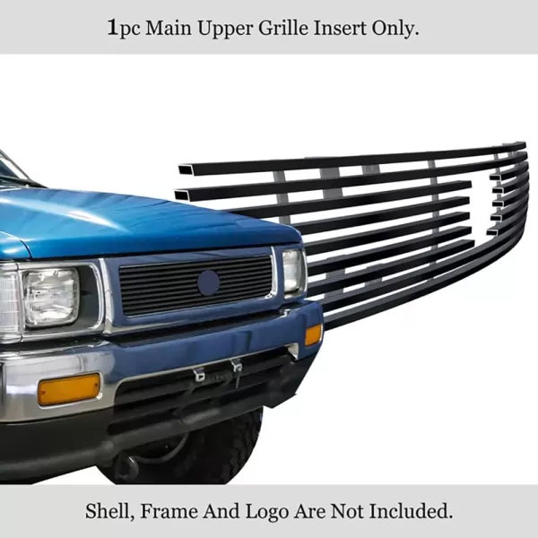 APS Compatible with Toyota Pickup 1992-1994 4WD Logo Show Main Upper Stainless Steel Chrome Billet Grille Grill Insert T65142A