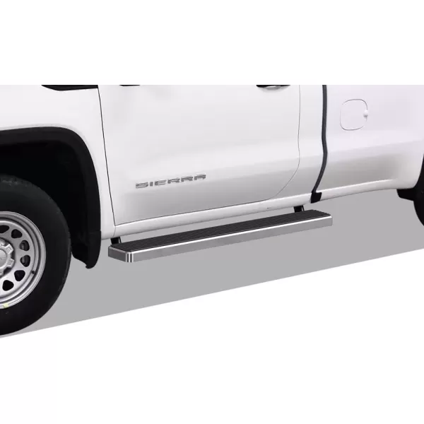 APS Running Boards Compatible with Chevy Silverado GMC Sierra 1500 2019-2024 Regular Cab &amp; Silverado 1500 LTD Sierra 1500 LD 2022 &amp; 2500 3500 2020-2024  