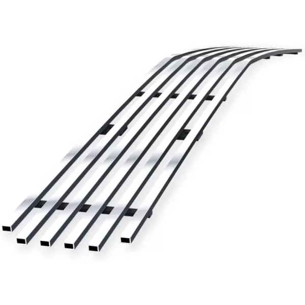 APS Compatible with Dodge Challenger 2009-2014 Main Upper Stainless Steel Chrome 8x6 Billet Grille Insert D66607S