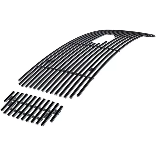 APS Compatible with Ford Excursion 2000-2004 with Logo Show Main Upper Stainless Steel Chrome 8x6 Billet Grille Insert F65707S