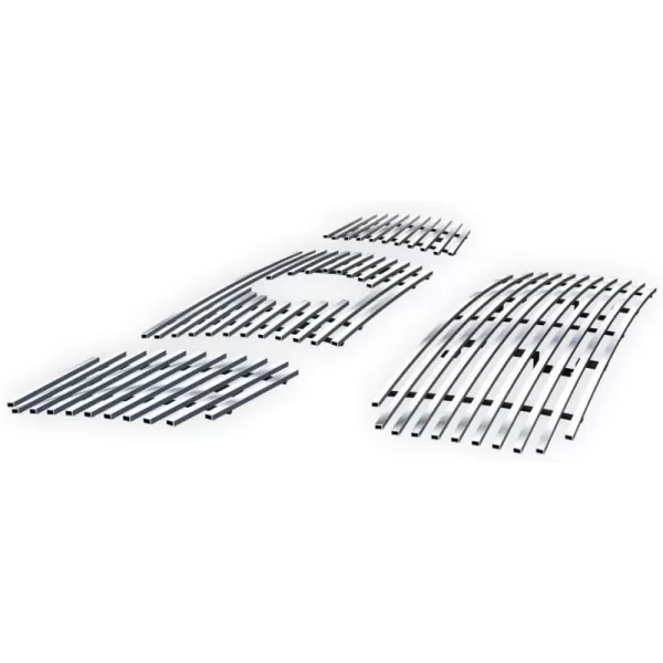 APS Compatible with Nissan Titan 2004-2006 &amp; 07 Titan Classic Model &amp; 04-07 Armada with Logo Show Stainless Steel Chrome Billet Grille Grill Insert Combo N67992A