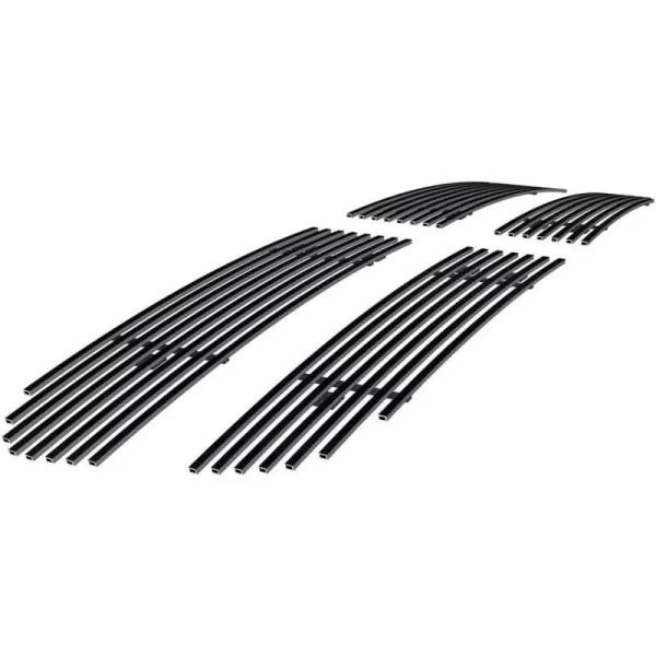 APS Compatible with Ram 1500 2013-2018 &amp; Ram 1500 Classic 19-21 Honeycomb Style Only Main Upper Stainless Steel SS Black Horizontal Billet Grille Insert D65919H