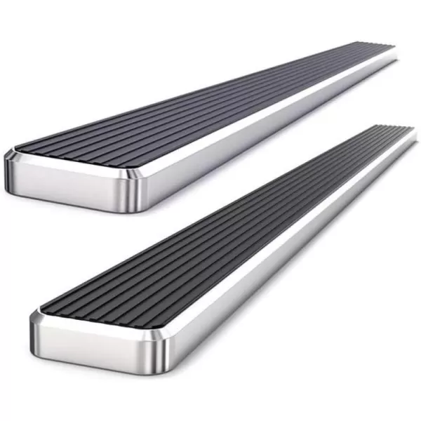 APS Running Boards Compatible with Chevy Silverado GMC Sierra 1500 2019-2024 Regular Cab &amp; Silverado 1500 LTD Sierra 1500 LD 2022 &amp; 2500 3500 2020-2024  